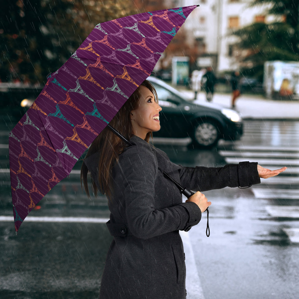 Eiffel Tower Pattern Print Design 05 Umbrella