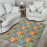 Dice Pattern Print Design 05 Area Rug
