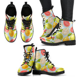 Guava Design Pattern Leather Boots