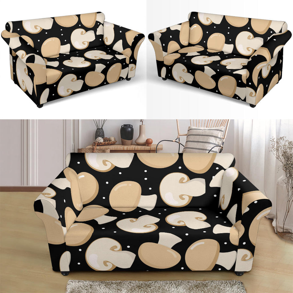 Champignon Mushroom Pattern Loveseat Couch Slipcover