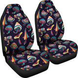 Colorful Mushroom Pattern Universal Fit Car Seat Covers