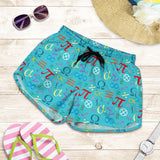 Math Pattern Print Design 02 Women Shorts