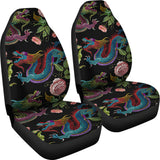 Dragons Flower Pattern Universal Fit Car Seat Covers