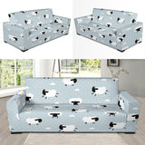 Sheep Polka Dot Cloud Pattern Sofa Slipcover