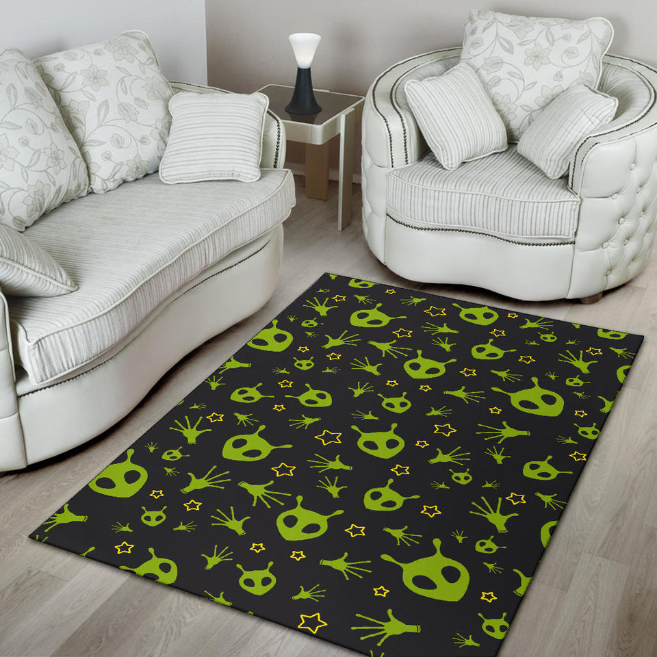Alien Pattern Print Design 02 Area Rug