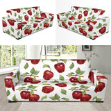 Red Apples Pattern Sofa Slipcover