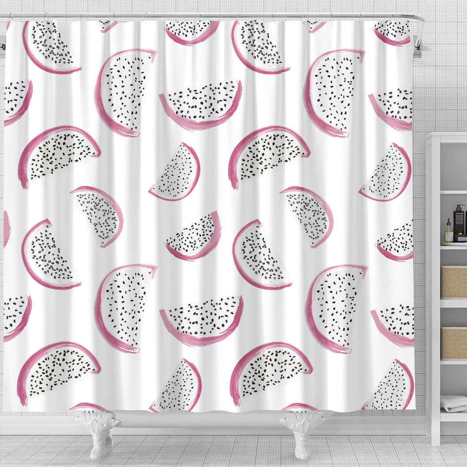 Dragon Fruit Pattern Shower Curtain Fulfilled In US