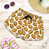 Hamburger Pattern Print Design 03 Women Shorts