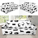 Goat Ram Pattern Sofa Slipcover