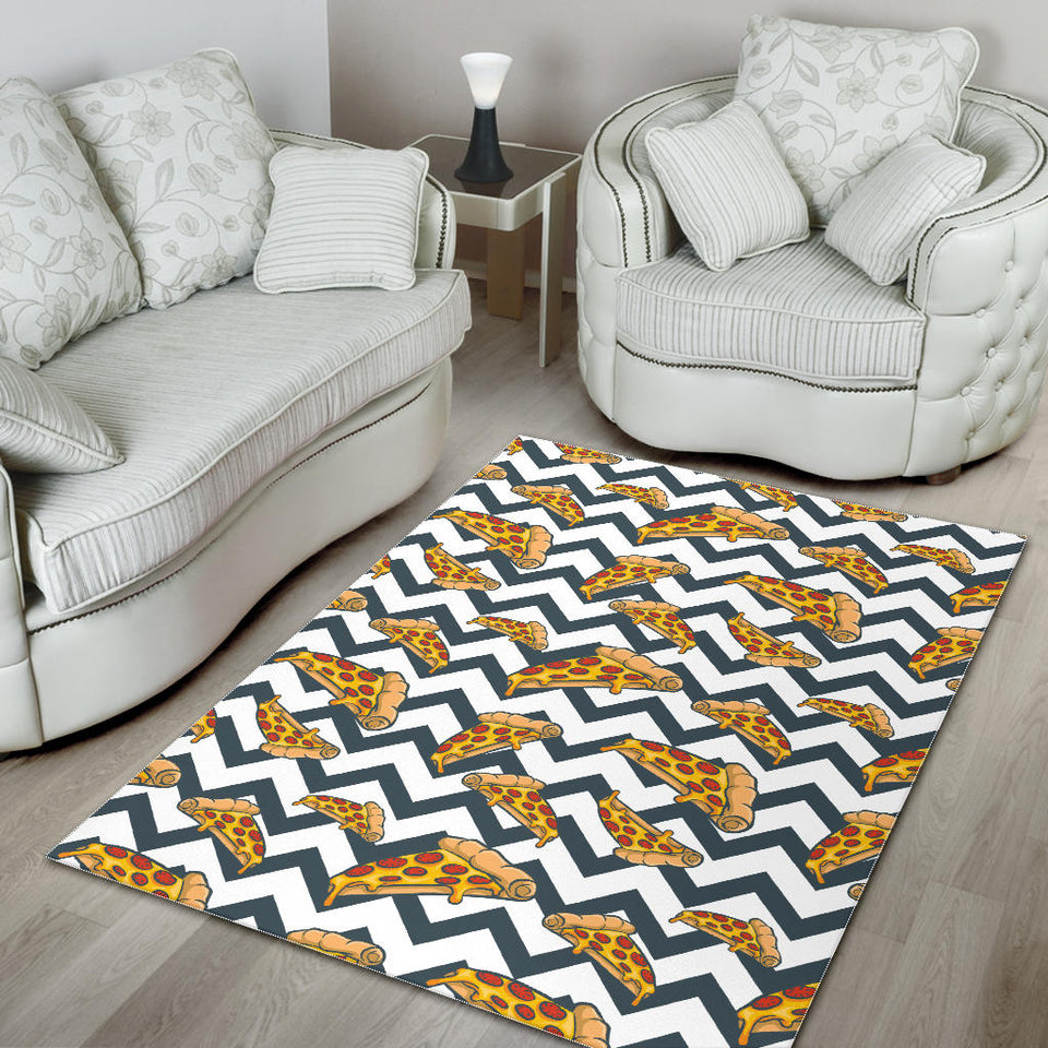 Pizza Design Pattern Area Rug