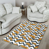 Pizza Design Pattern Area Rug