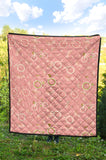 Bicycle Pattern Print Design 02 Premium Quilt