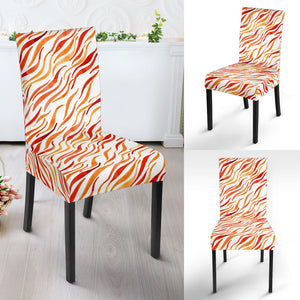 Fire Flame Watercolor Pattern Dining Chair Slipcover
