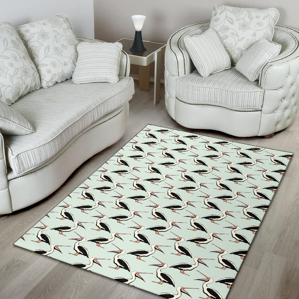 Pelican Pattern Print Design 02 Area Rug