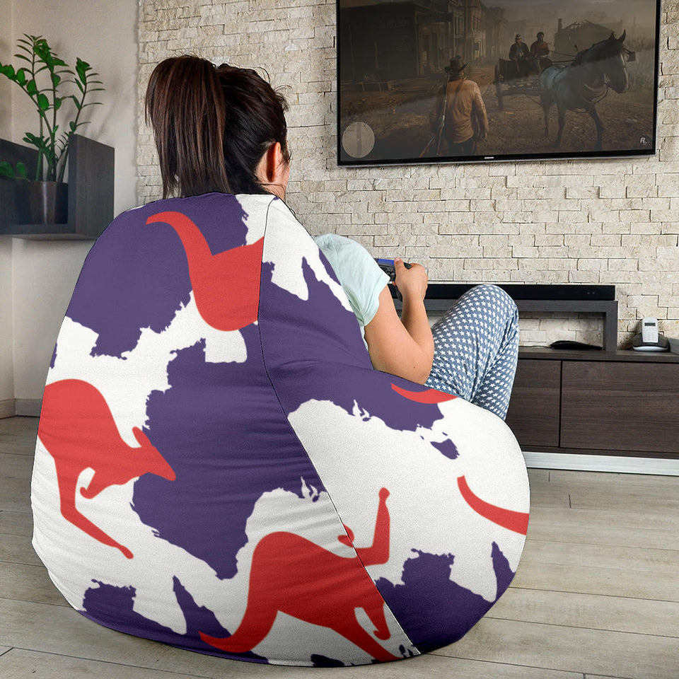 Kangaroo Australian Pattern Bean Bag Cover