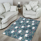 Cute Rabbit Pattern Area Rug