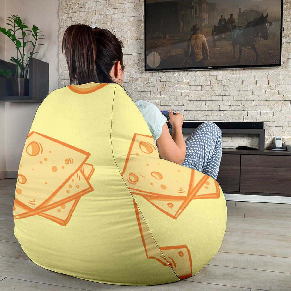 Cheese Design Pattern Bean Bag Cover