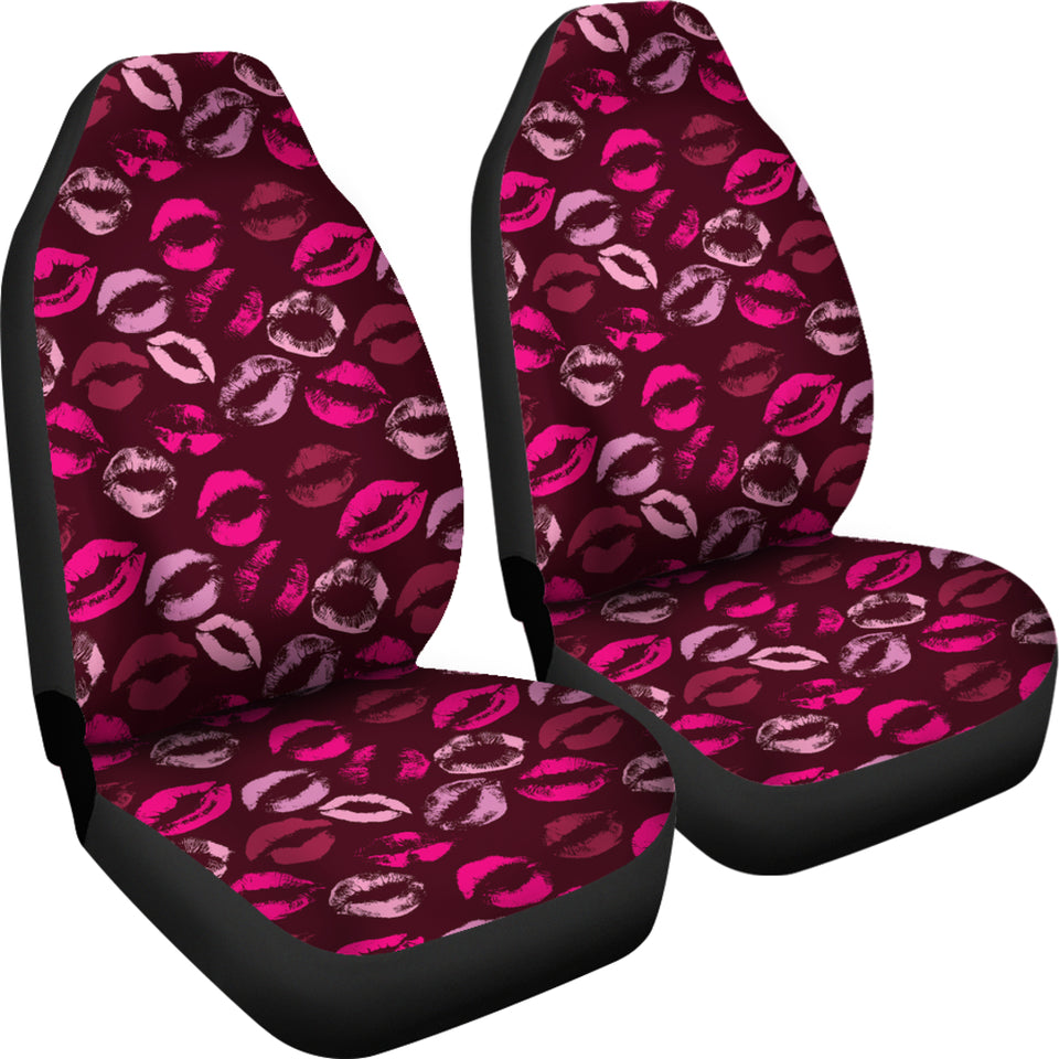 Lips Pattern Print Design 03 Universal Fit Car Seat Covers