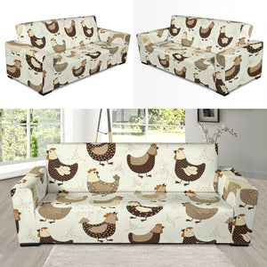 Cute Rooster Chicken Cock Sofa Slipcover