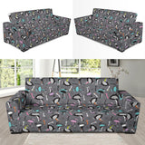 Ostrich Pattern Print Design 01 Sofa Slipcover