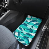 Dolphin Sea Pattern Front And Back Car Mats
