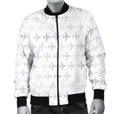 Airplane Print Pattern Men'S Bomber Jacket