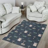 Windmill Tree Pattern Area Rug