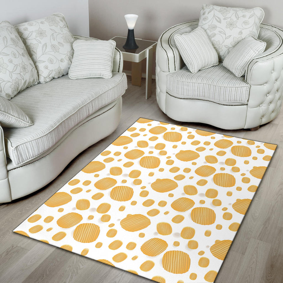 Potato Chips Pattern Print Design 03 Area Rug