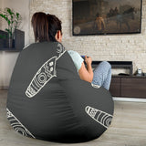 Hand Drawn Boomerang Australian Aboriginal Ornament Bean Bag Cover