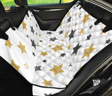 Hand Drawn Gold Black Star Pattern Dog Car Seat Covers