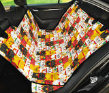 Colorful Maneki Neko Lucky Cat Pattern Dog Car Seat Covers