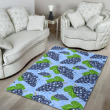 Watercolor Grape Pattern Area Rug