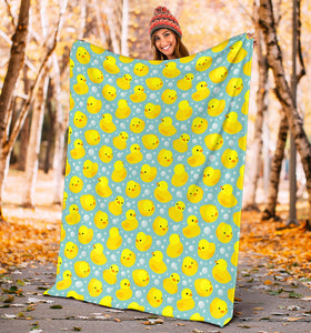 Duck Toy Pattern Print Design 03 Premium Blanket