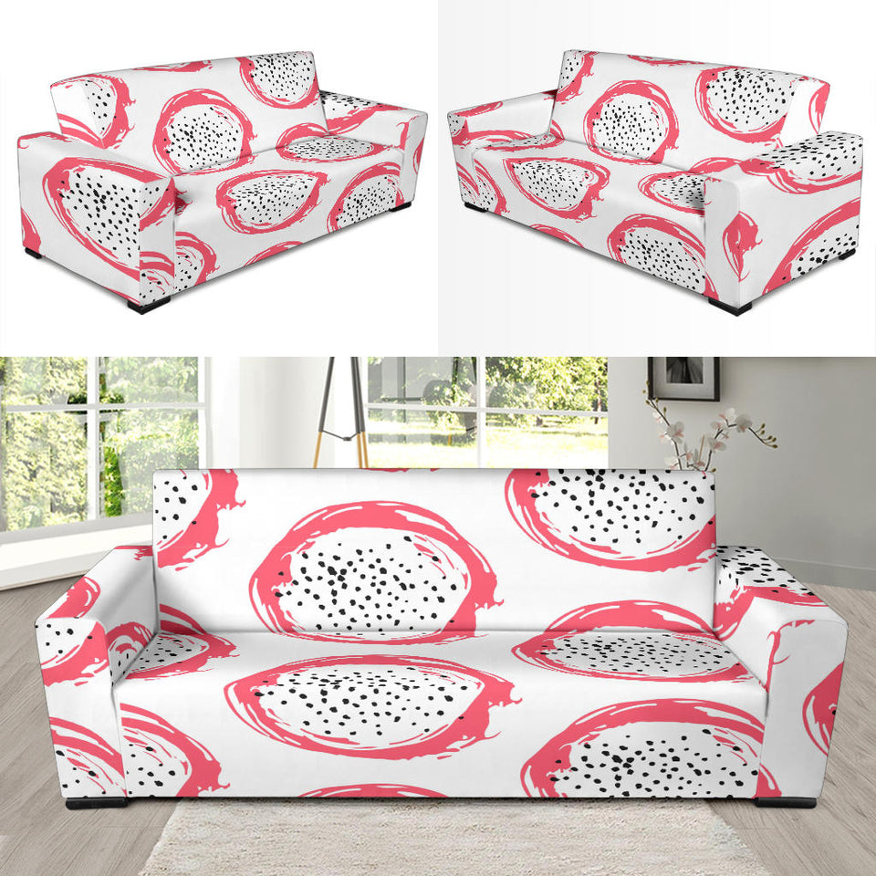 Hand Drawn Dragon Fruit Sofa Slipcover
