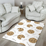 Sketch Style Cookie Pattern Area Rug