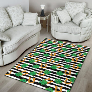 Horseshoes Pattern Print Design 01 Area Rug