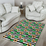 Horseshoes Pattern Print Design 01 Area Rug