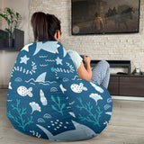 Cute Shark Pattern Bean Bag Cover