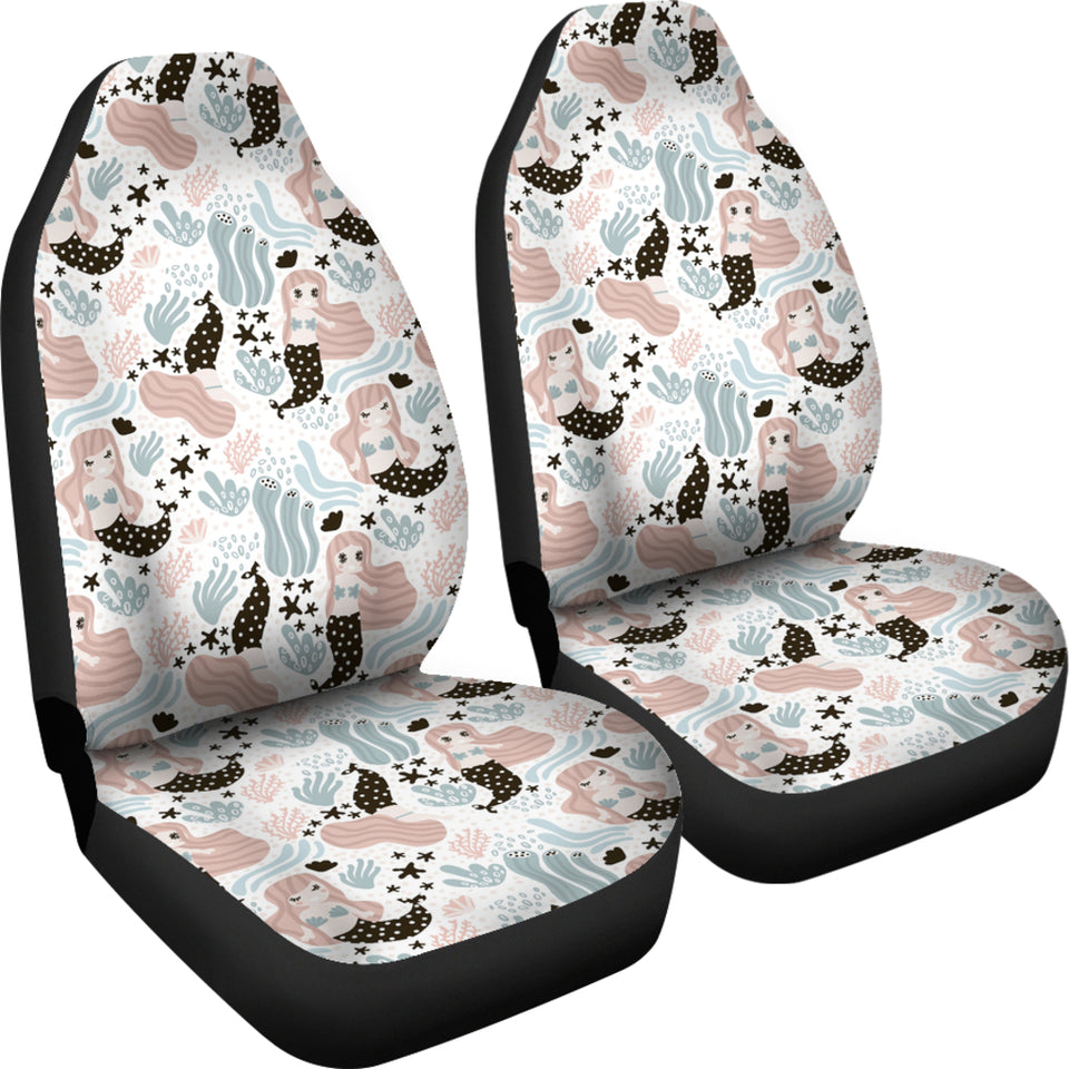 Cute Mermaid Pattern Universal Fit Car Seat Covers