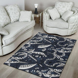 Piano Pattern Print Design 02 Area Rug
