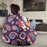 Elephant Indian Style Ornament Pattern Bean Bag Cover