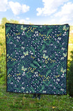 Butterfly Leaves Pattern Premium Quilt