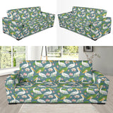 Pelican Pattern Print Design 04  Sofa Slipcover