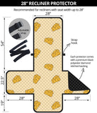 Cheese pattern Recliner Cover Protector
