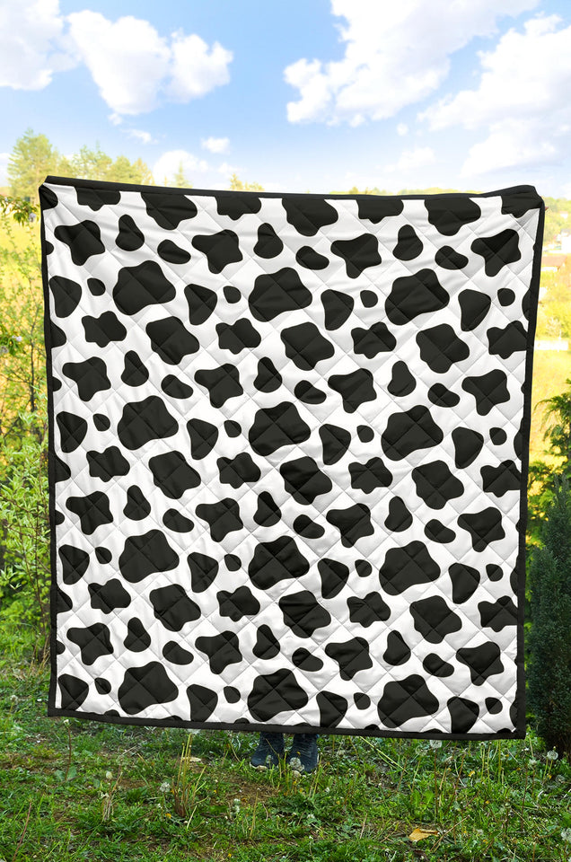 Cow Skin Pattern Premium Quilt