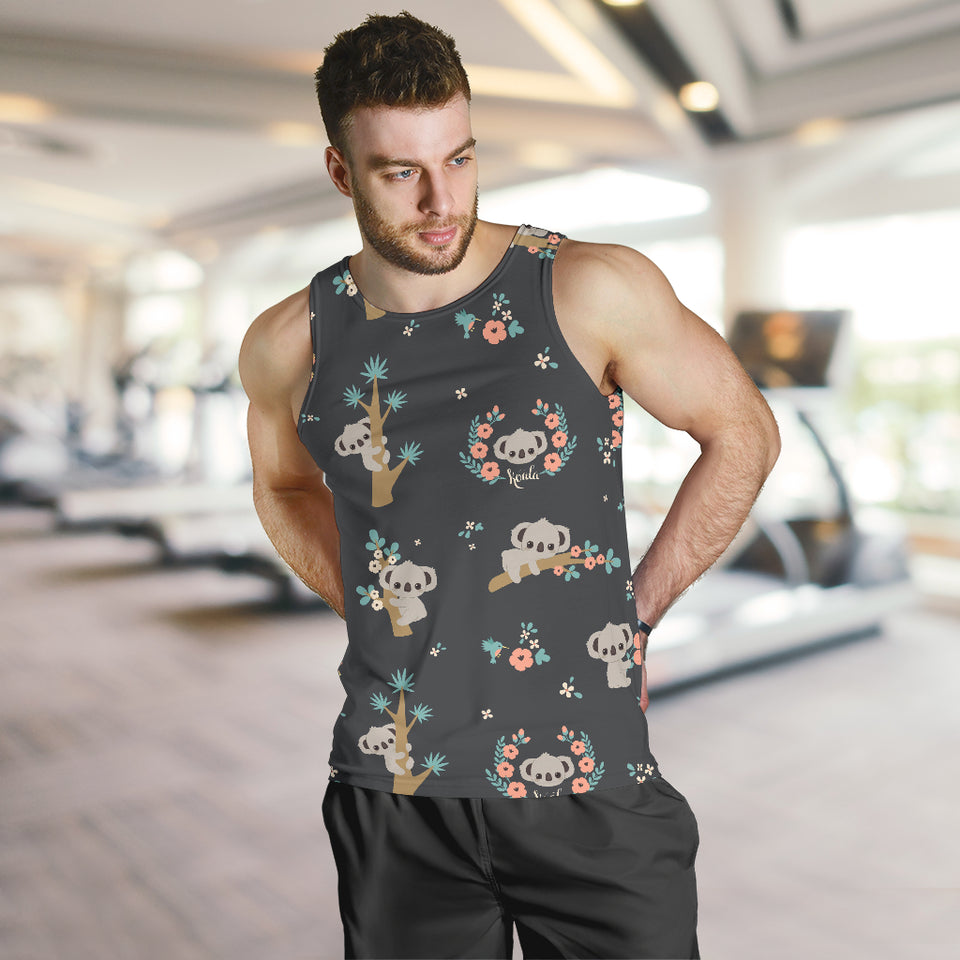 Cute koala pattern Men Tank Top