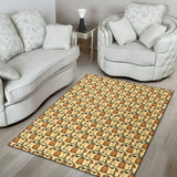 English Bulldog Pattern Print Design 02 Area Rug