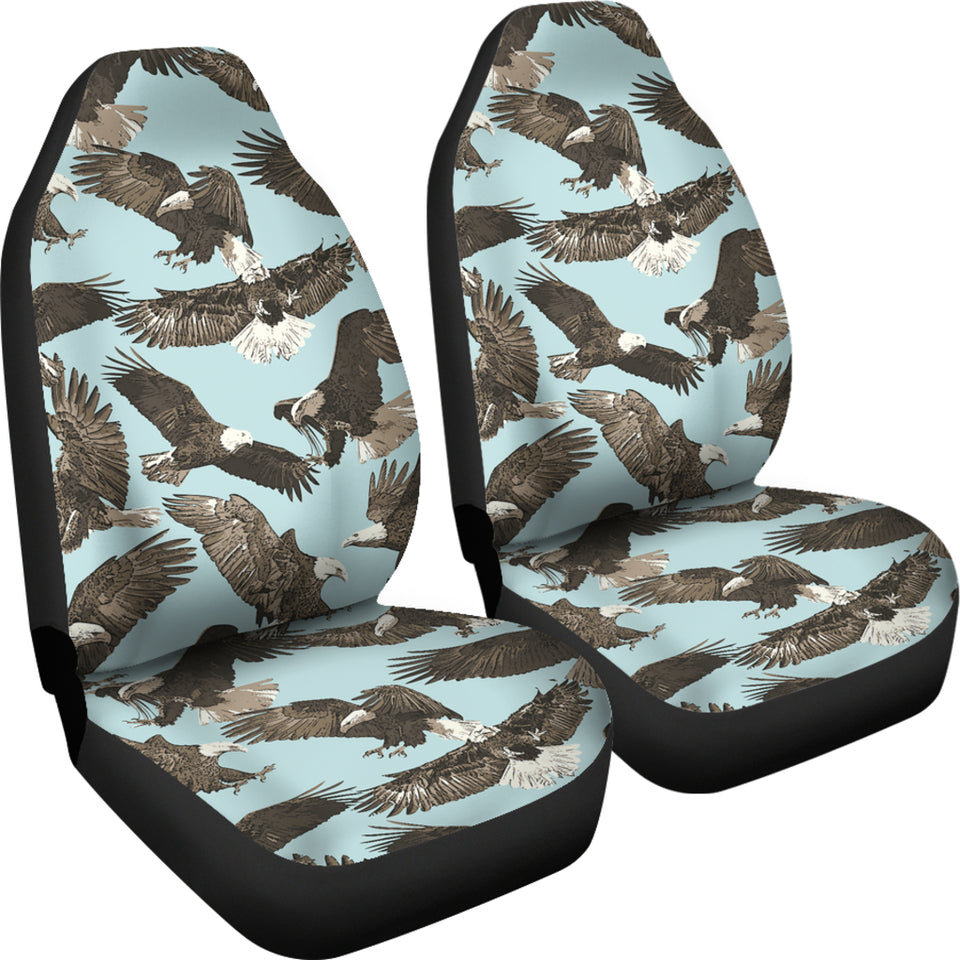 Eagle Pattern Print Design 01 Universal Fit Car Seat Covers