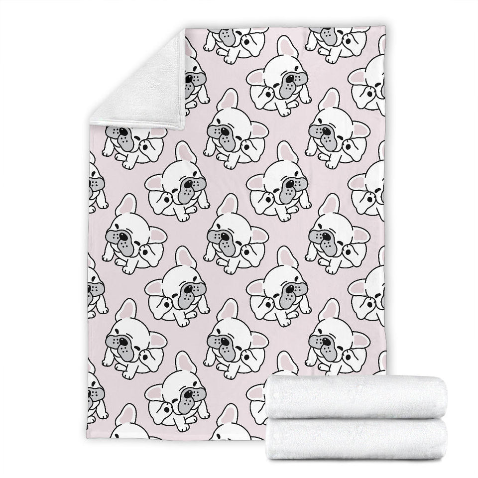 Cute French Bulldog Pattern Premium Blanket