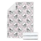 Cute French Bulldog Pattern Premium Blanket